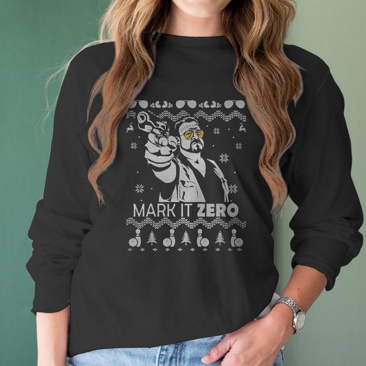 The Big Lebowski Mark It Zero Christmas Women Long Sleeve Tshirt