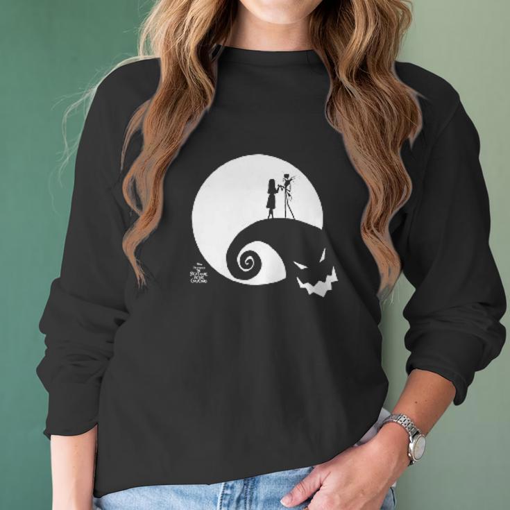 Boys Nightmare Christmas Moon Oogie Boogie Women Long Sleeve Tshirt