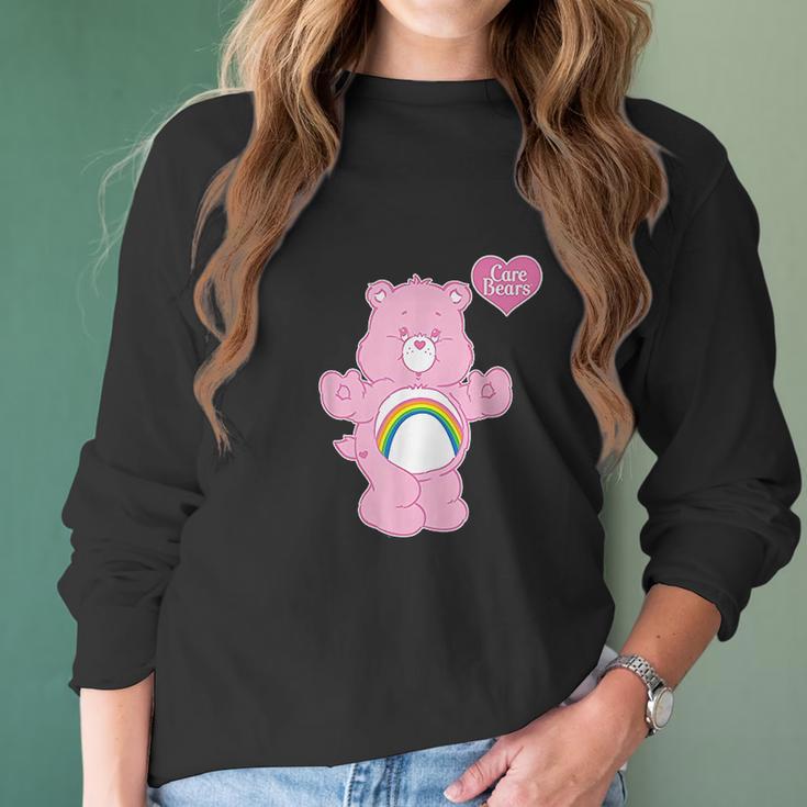 Care Bears Cheer Bear Pink Rainbow Women Long Sleeve Tshirt