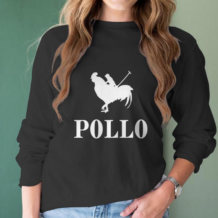 Chicken Pollo Women Long Sleeve Tshirt