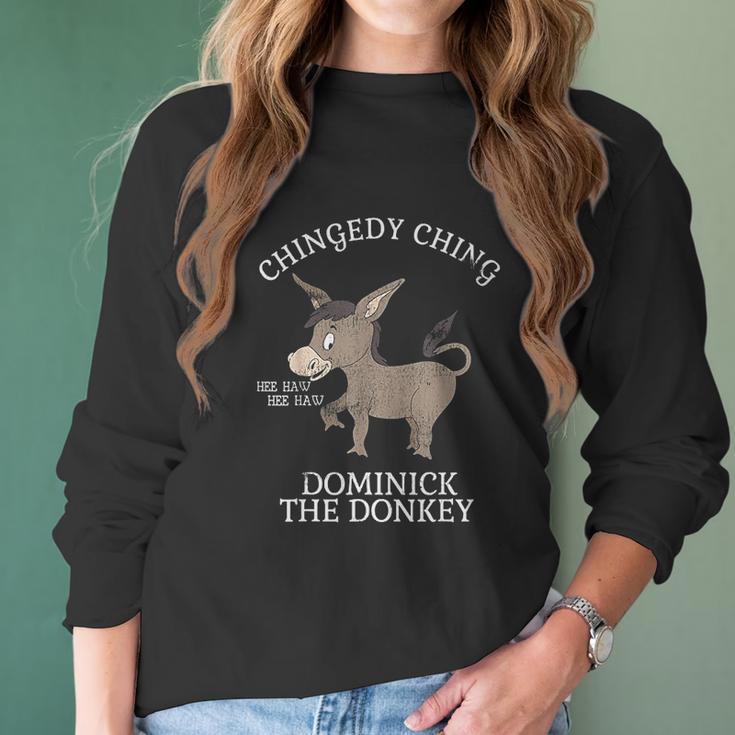 Chingedy Ching Hee Haw Hee Haw Donkey Women Long Sleeve Tshirt