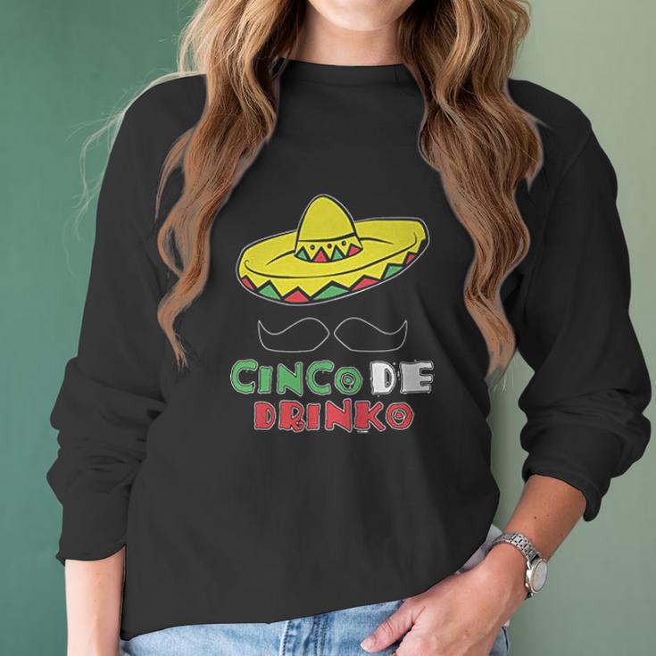 Cinco De Drinko Cinco De Mayo Tequila Women Long Sleeve Tshirt