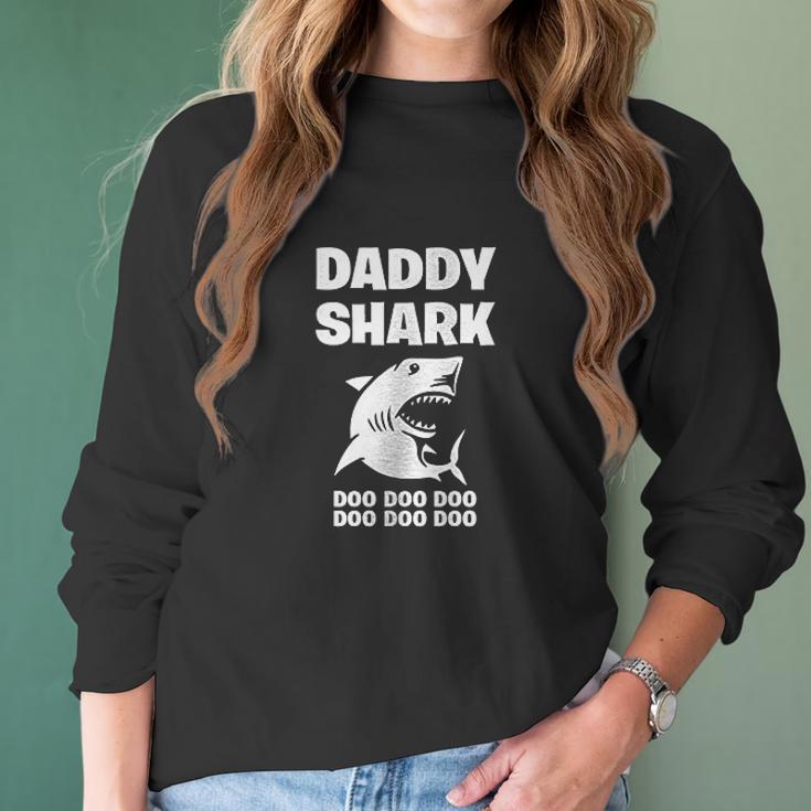 Daddy Shark Cute Best Christmas Gifts For Dad Women Long Sleeve Tshirt