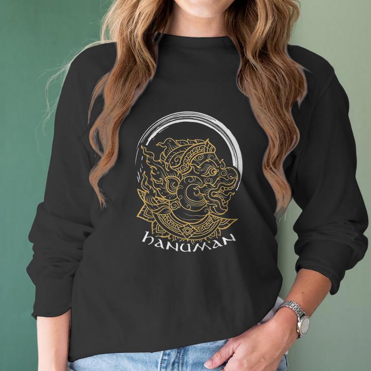 Gifts For Diwali Festival Gods Lord Hanuman Women Long Sleeve Tshirt