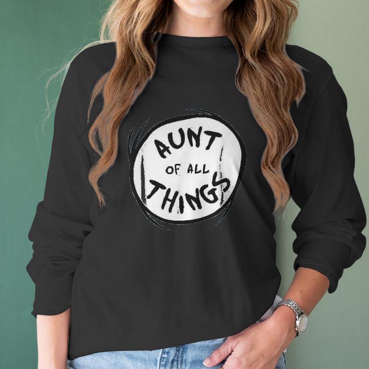 Dr Seuss Aunt Of All Things Emblem Color Option Women Long Sleeve Tshirt