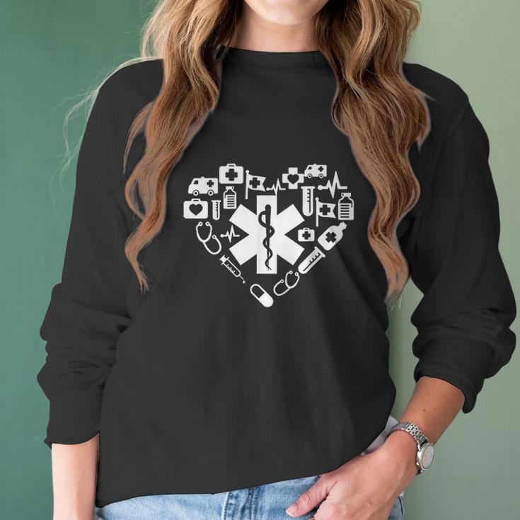 Emergency Medical Technician Emt Ems Nurse Gift Women Long Sleeve Tshirt