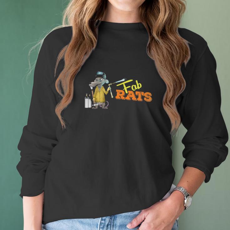 Fab Rat Men Women T-Shirt Graphic Print Casual Unisex Tee Women Long Sleeve Tshirt