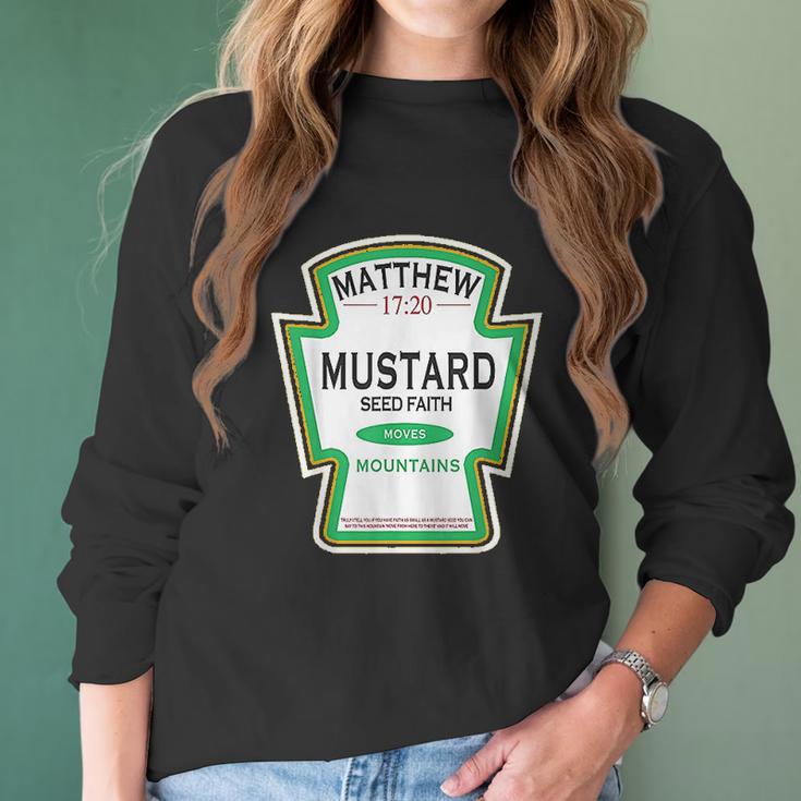 Faith As A Grain Of A Mustard Seed Christian Parody Women Long Sleeve Tshirt