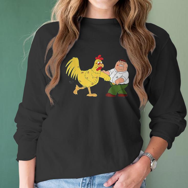 Family Guy Chicken Fight Women Long Sleeve Tshirt