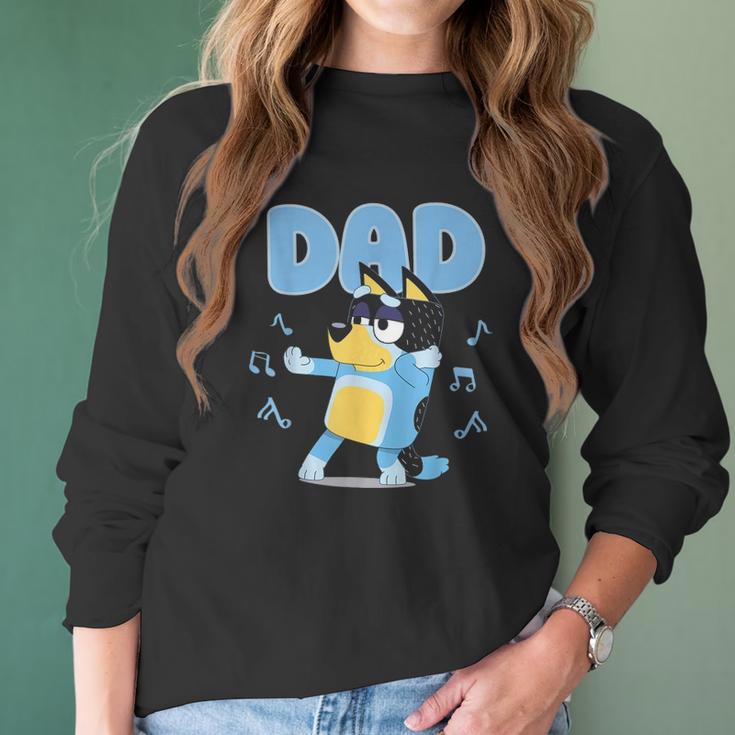 Fathers Blueys Dad Mum Love Fathers Day Women Long Sleeve Tshirt