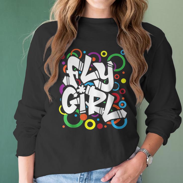 Fly Girl 80S 90S Old School B Girl Hip Hop For Women Men Kid Women Long Sleeve Tshirt