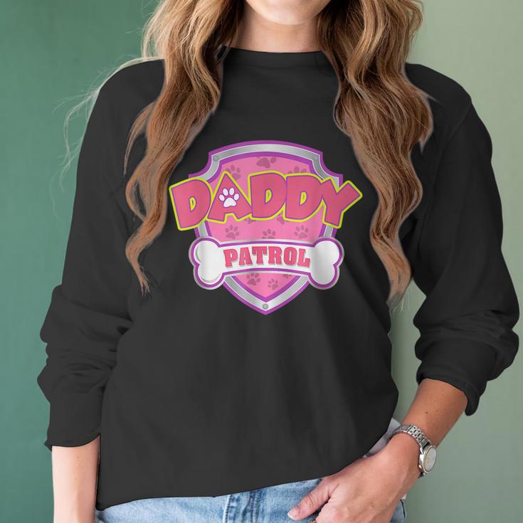 Funny Daddy Patrol - Dog Mom Dad Women Long Sleeve Tshirt