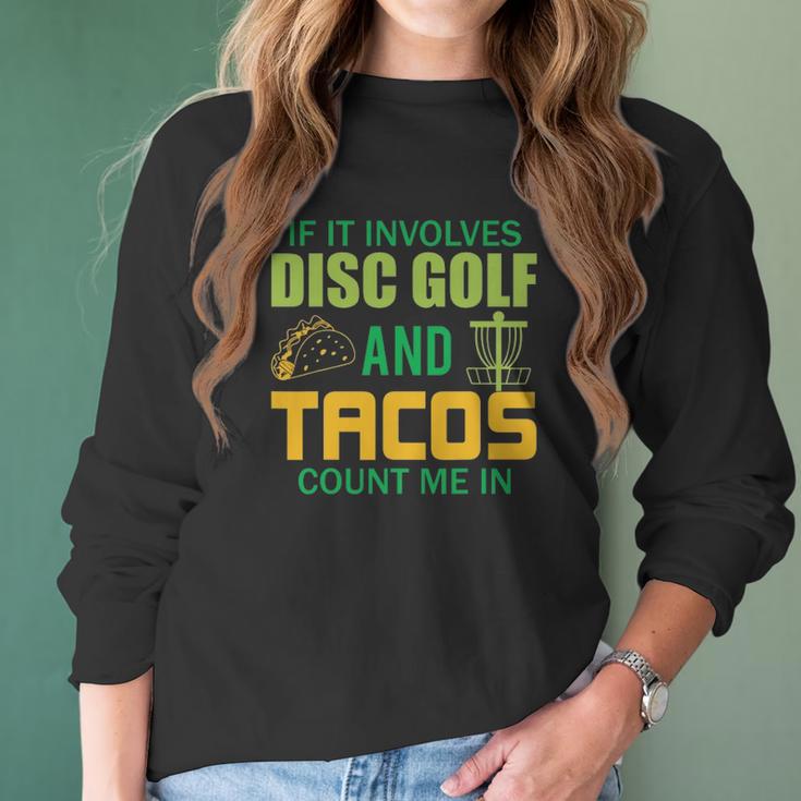 Funny Disc Golf Mens Taco Lover Frisbee Golfer Women Long Sleeve Tshirt