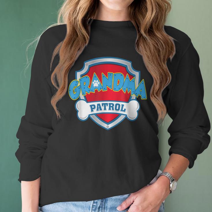 Funny Grandma Patrol - Dog Mom Dad For Men Women Women Long Sleeve Tshirt