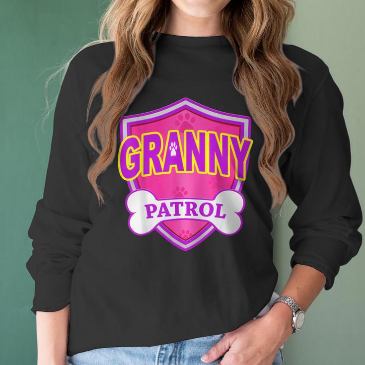 Funny Granny Patrol - Dog Mom Dad For Men Women Women Long Sleeve Tshirt