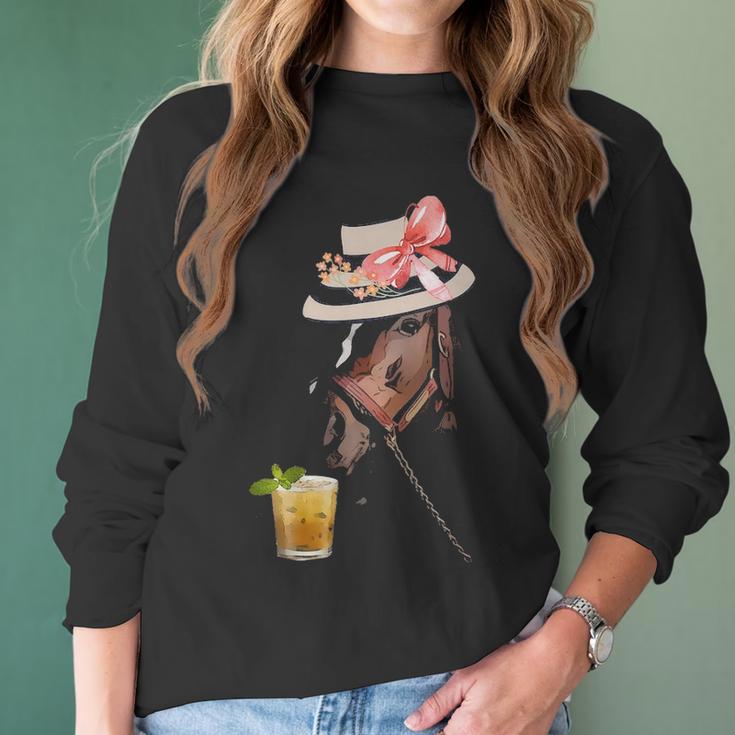 Funny Horse Derby PartyWomen Long Sleeve Tshirt