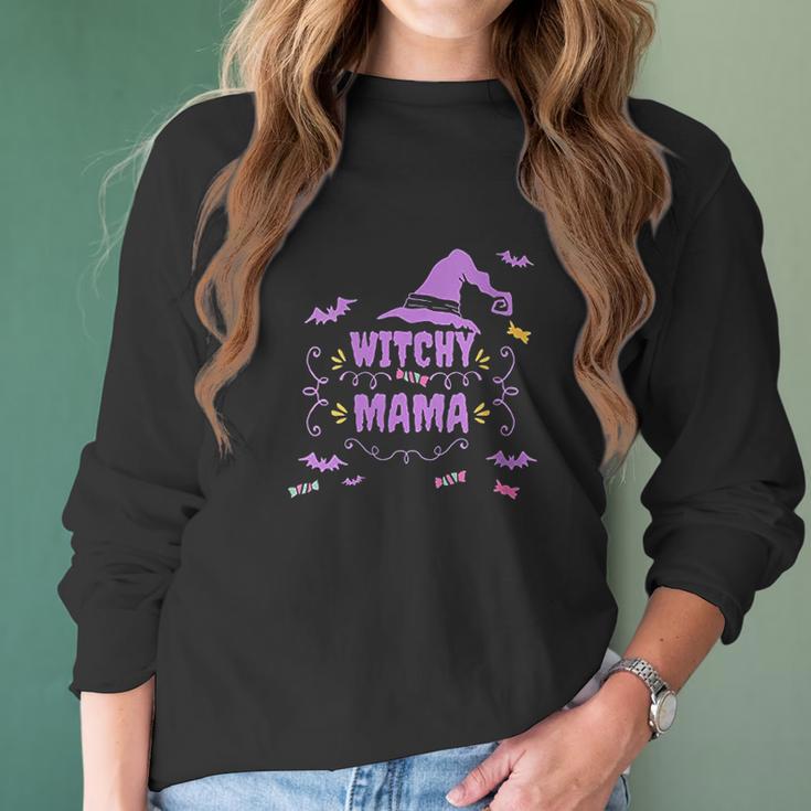 Funny Mama Halloween Mom Spirit Women Long Sleeve Tshirt