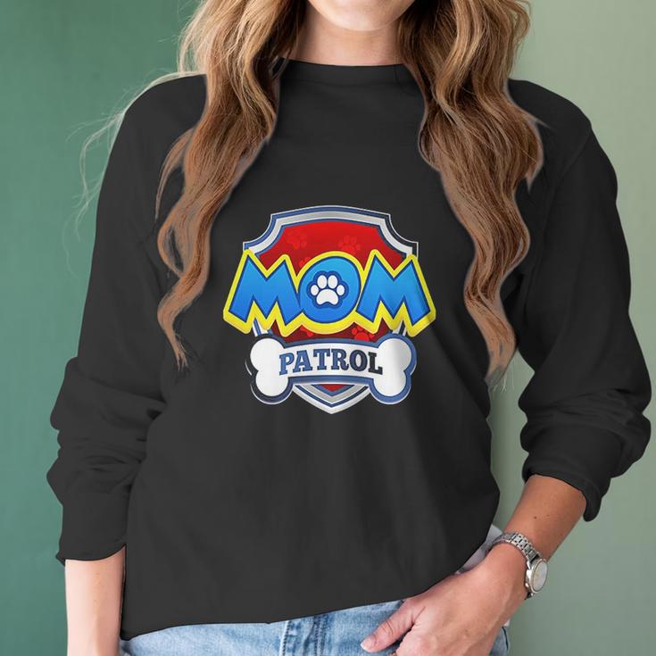 Funny Mom Patrol Women Long Sleeve Tshirt