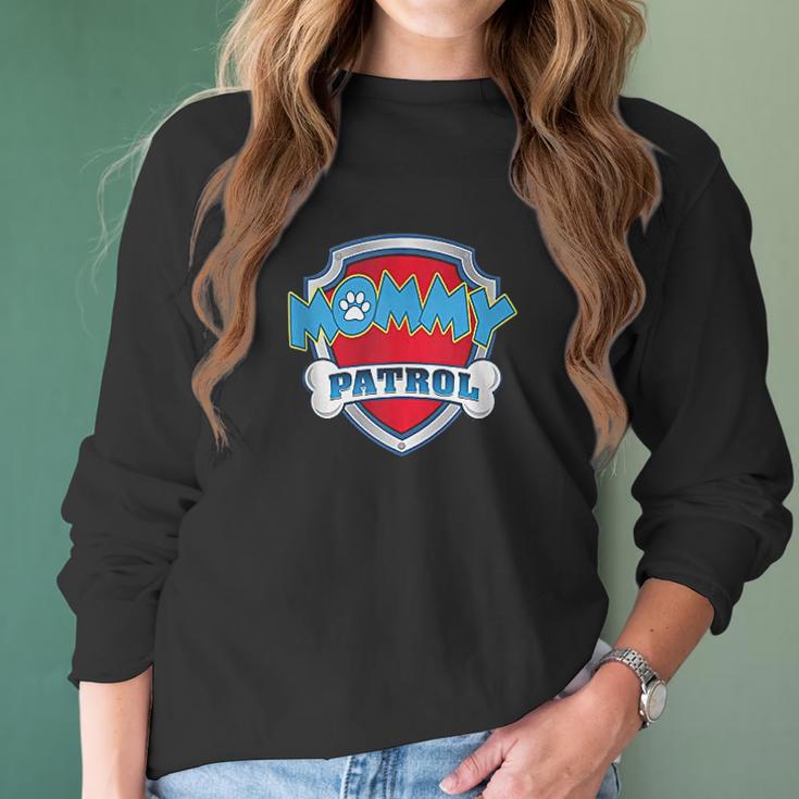 Funny Mommy Patrol Dog Mom Women Long Sleeve Tshirt