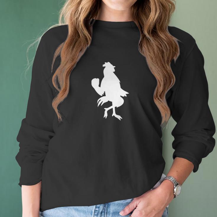 Funny Shoot Cringe Chicken Hype Dance Move Women Long Sleeve Tshirt