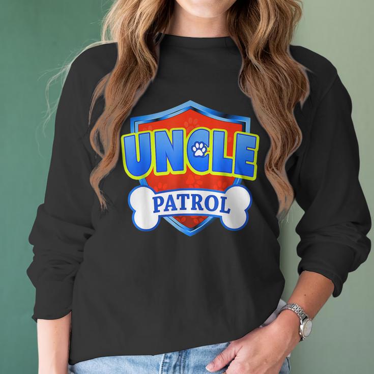 Funny Uncle Patrol - Dog Mom Dad For Men Women Women Long Sleeve Tshirt