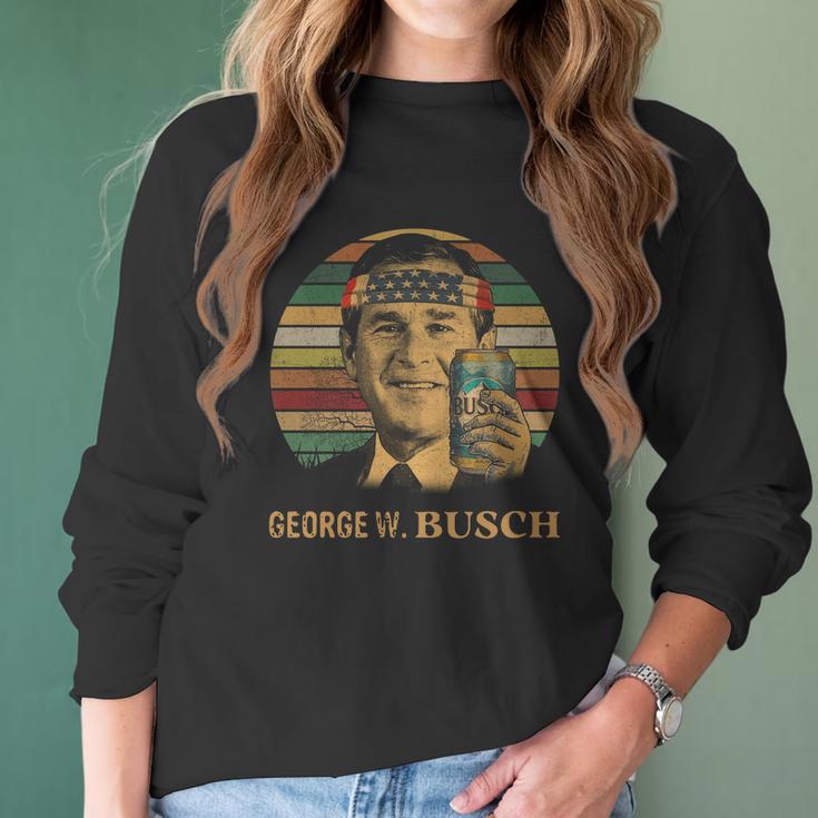 Geogre W Busch Beer Vintage Shirt Women Long Sleeve Tshirt