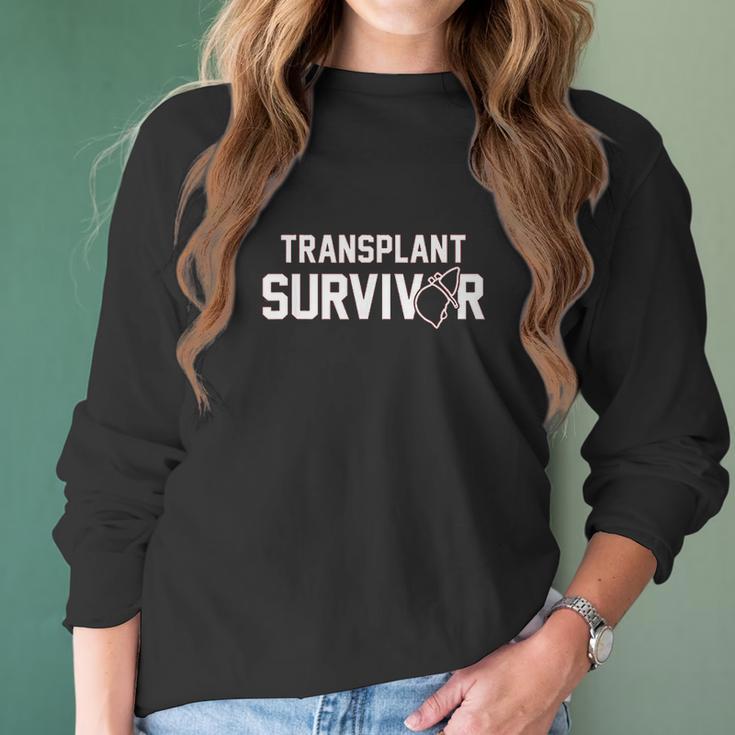 Gift For Organ Recipient Liver Transplant Survivor Women Long Sleeve Tshirt