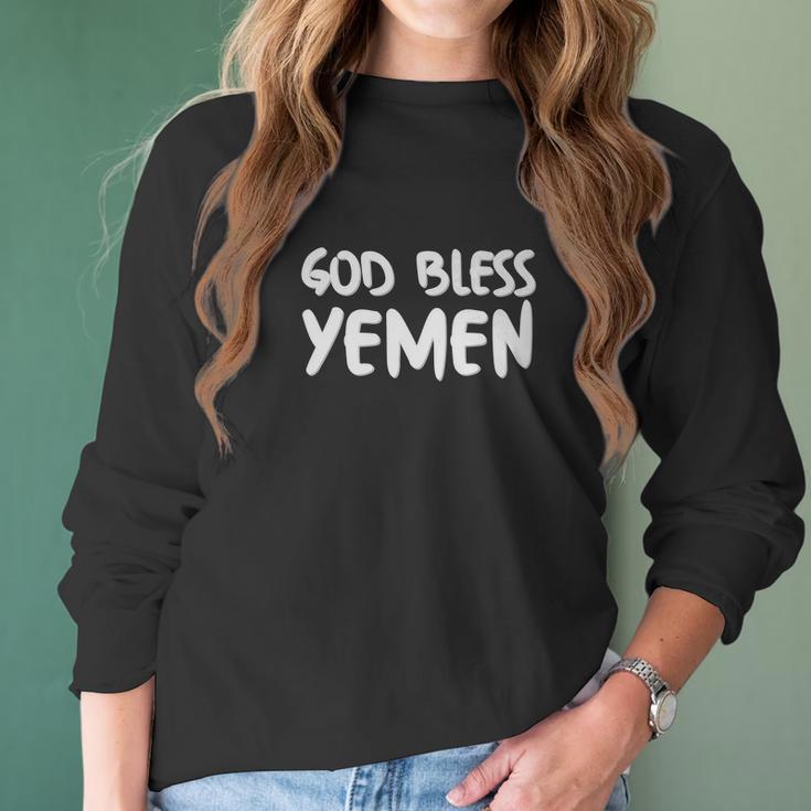 God Bless Yemen Women Long Sleeve Tshirt