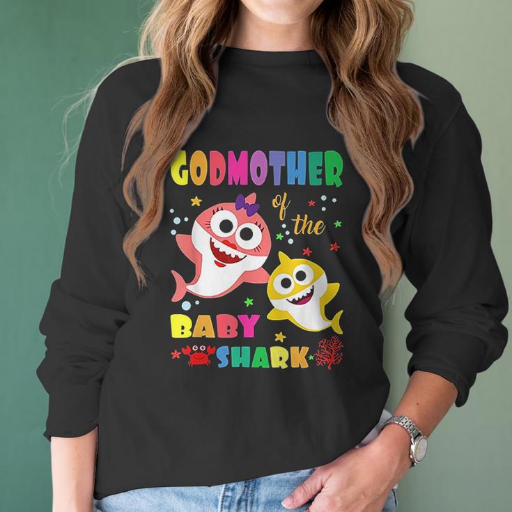 Godmother Of The Baby Shark Birthday Women Long Sleeve Tshirt