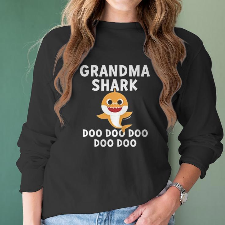 Grandma Shark Baby Shark Doo Doo Doo Women Long Sleeve Tshirt