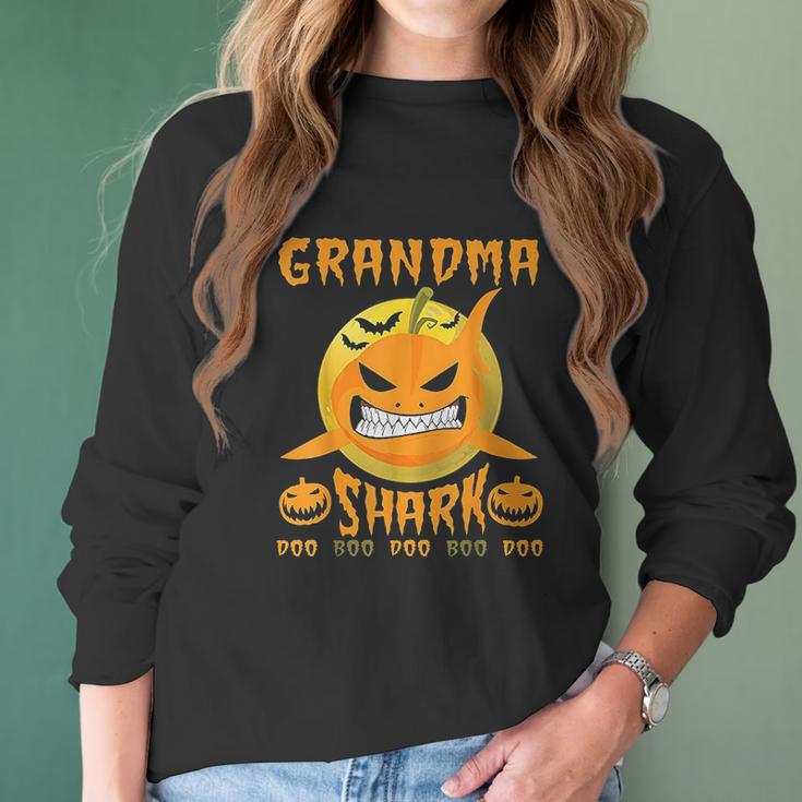 Grandma Shark Boo Boo Women Long Sleeve Tshirt