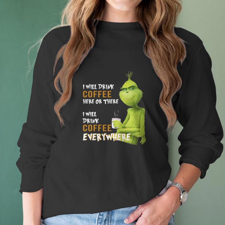 Grinch Coffee Women Long Sleeve Tshirt