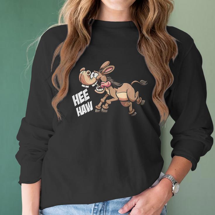 Hee Haw Donkey Women Long Sleeve Tshirt