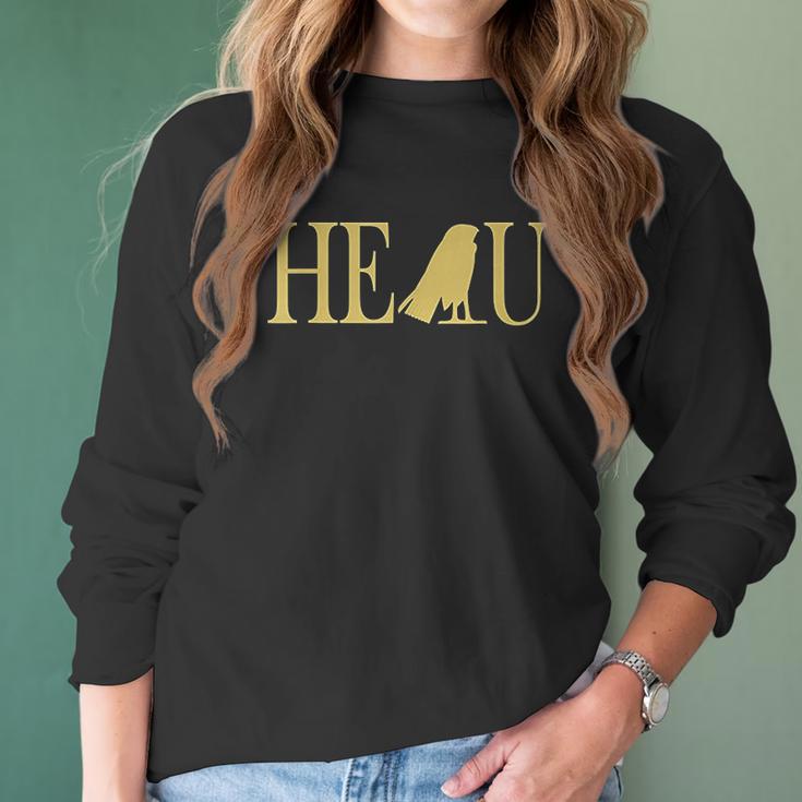 Heru Ancient Egyptian Kemetic God Horus Women Long Sleeve Tshirt