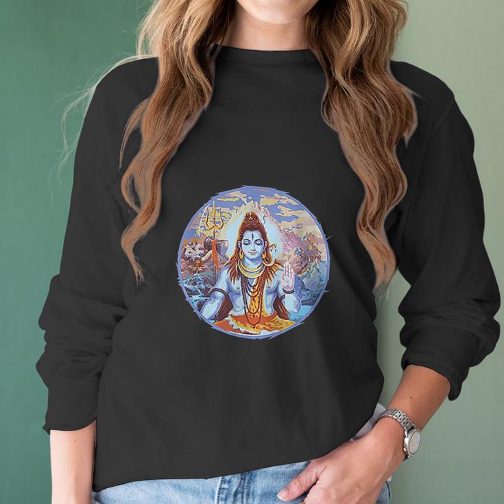 Hindu God Shiva The Destroyer Hinduism Fans Women Long Sleeve Tshirt