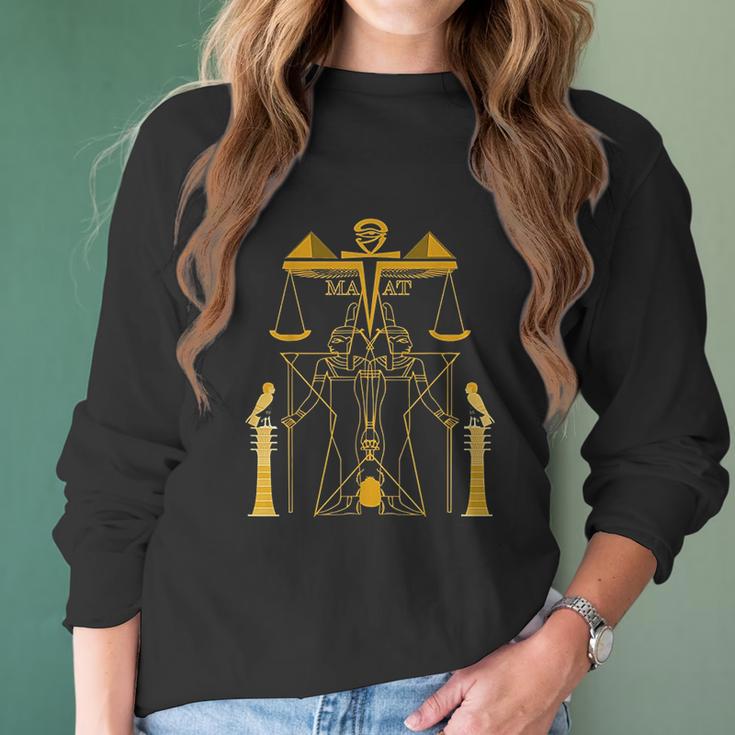 Hip Hop Hipster Egypt Goddess Maat Maat Women Long Sleeve Tshirt