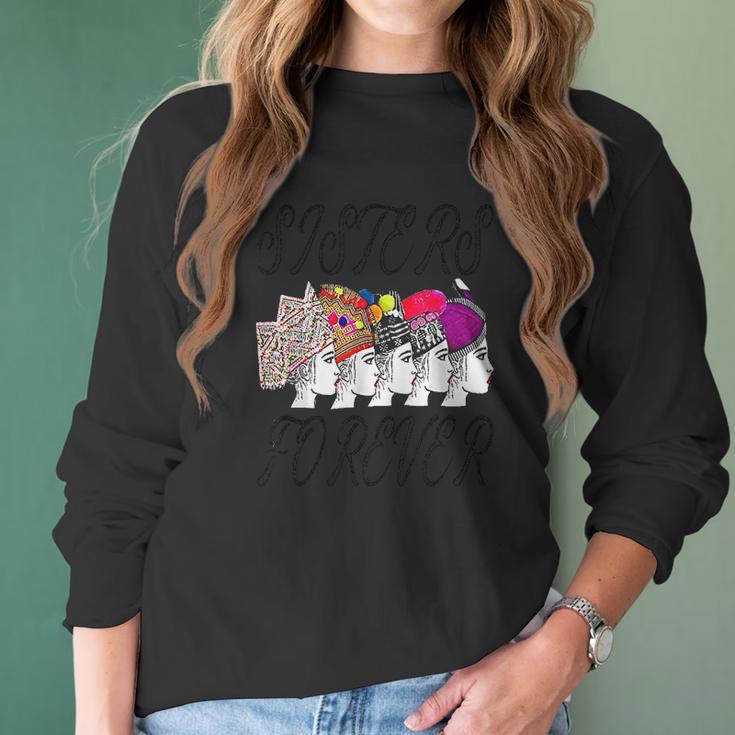 Hmong Girl Sisters Forever Funny Gift Women Long Sleeve Tshirt