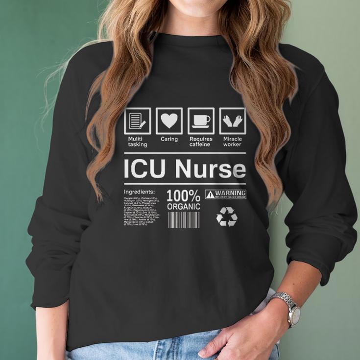 Intensive Care Unit Icu Nurse Funny Nursing Gifts Women Long Sleeve Tshirt