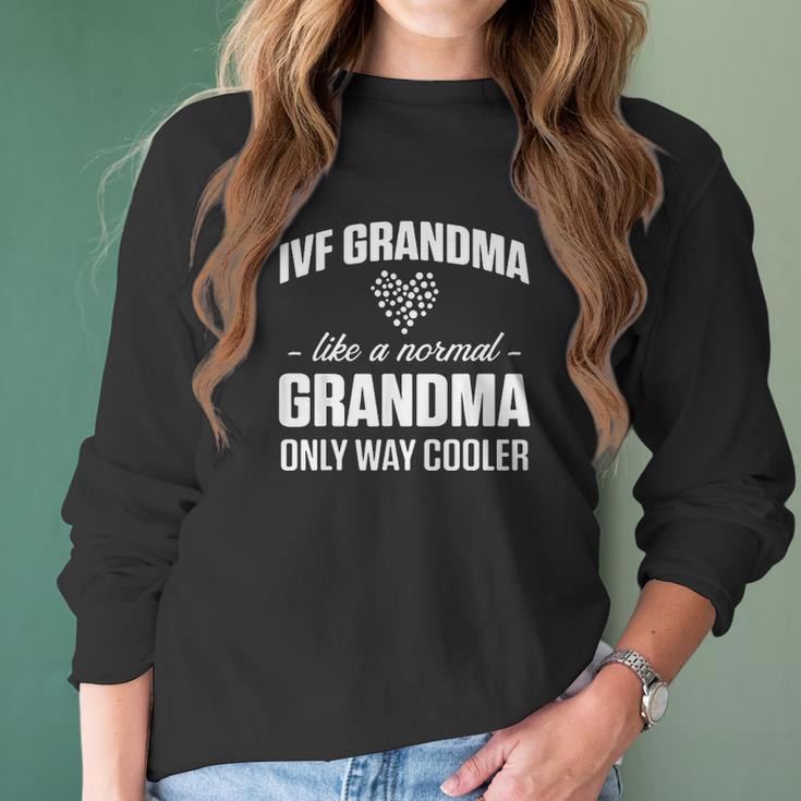 Ivf Gift Warrior Grandma Cool Women Long Sleeve Tshirt