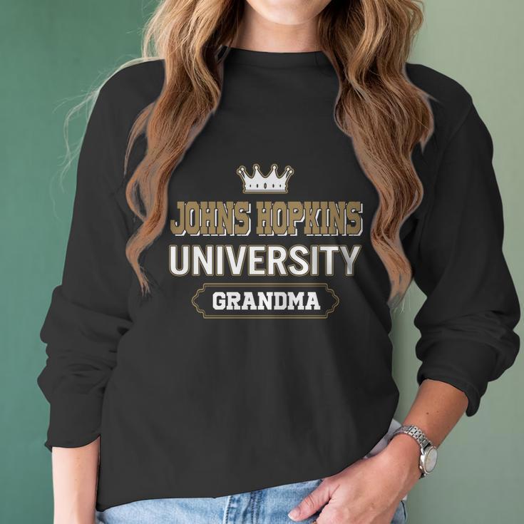 Johns Hopkins University Grandma Great Gift For Grandparents Women Long Sleeve Tshirt