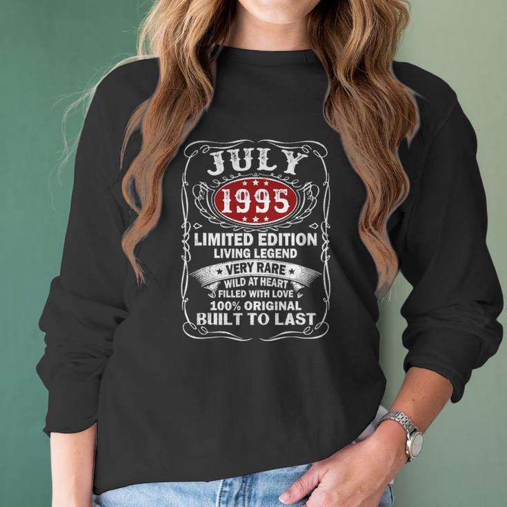 July 1995 27Th Birthday Gift 27 Years Old Men Women Women Long Sleeve Tshirt