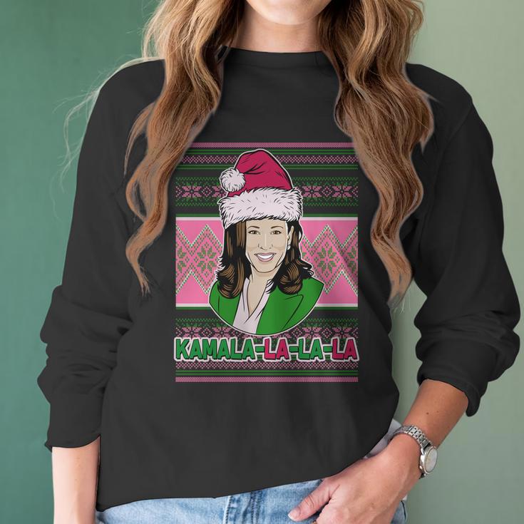 Kamala La La La Aka Ugly Christmas Sweater Women Long Sleeve Tshirt