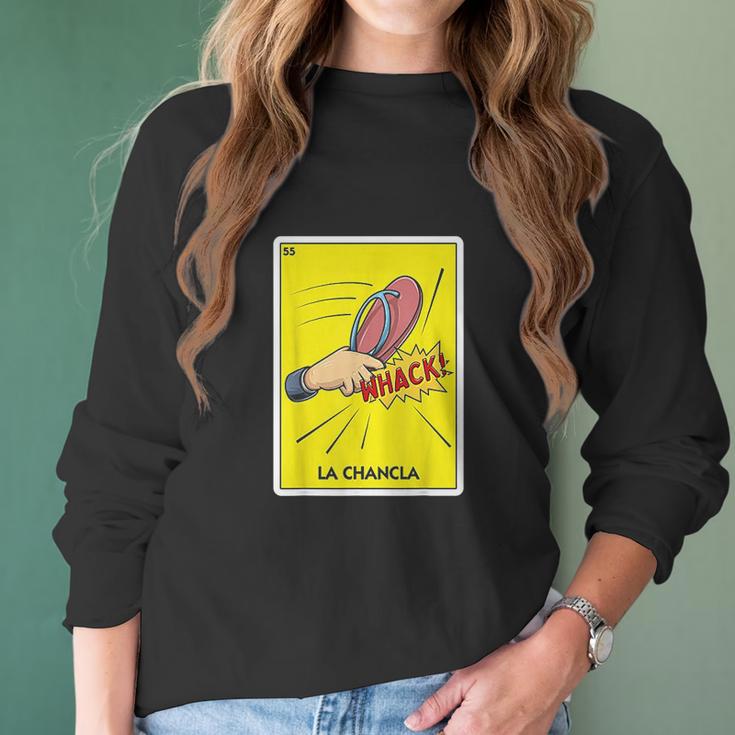 La Chancla Mexico Flip Flop Latino Mom Chancla Survivor Women Long Sleeve Tshirt