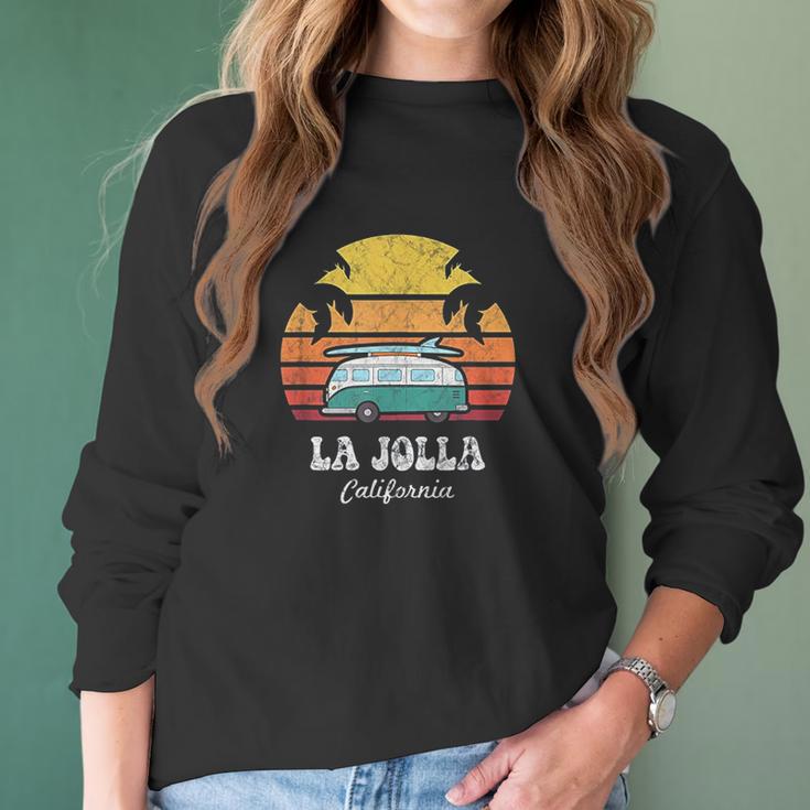 La Jolla Souvenir Retro California Men Women Women Long Sleeve Tshirt