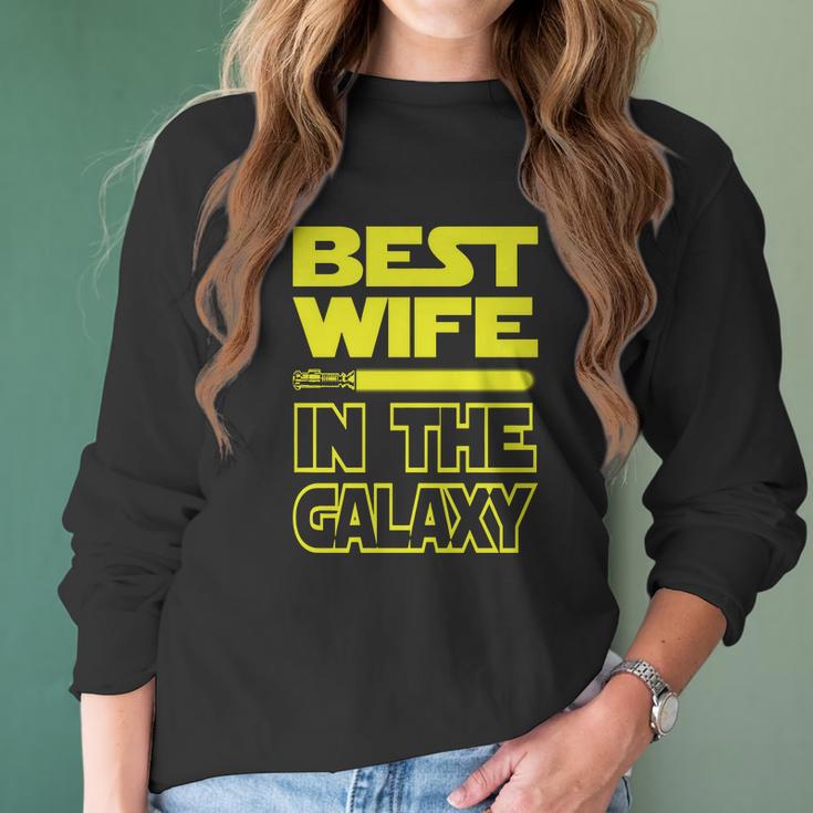 Womens Ladies Best Wife In The Galaxy Women Long Sleeve Tshirt