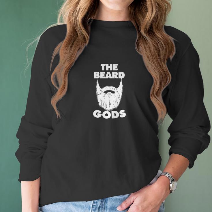 Mens The Beard Gods Beard Lovers Dont Shave White Tee Women Long Sleeve Tshirt