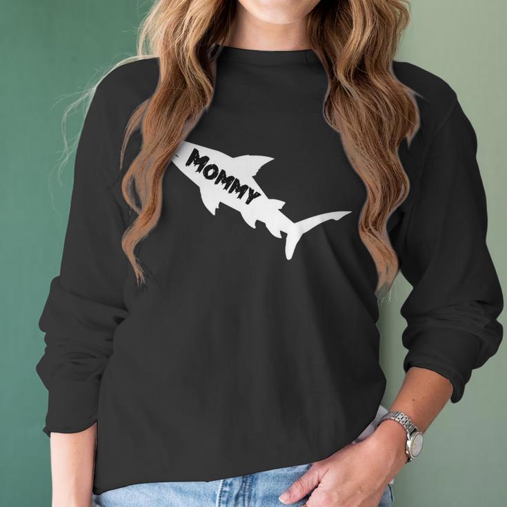 Mommy Shark Shark Family Costume Mothers Day Gifts Women Long Sleeve Tshirt