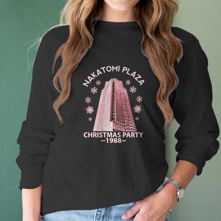 Nakatomi Plaza Christmas Party 1988 Classic Mcclane Die Hard Xmas Women Long Sleeve Tshirt