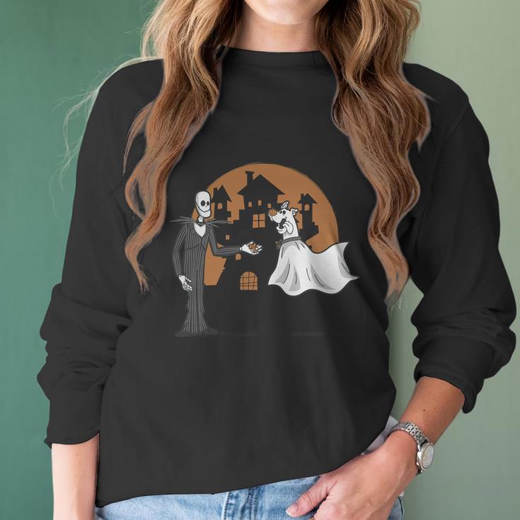 Nightmare Before Christmas Scooby Doo Tshirt Women Long Sleeve Tshirt