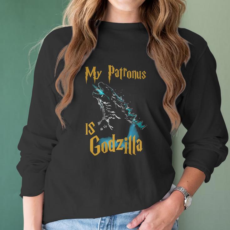 My Patronus Is Godzilla Women Long Sleeve Tshirt